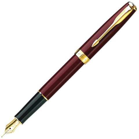 Ручка перьевая Parker Sonnet F539, Lacquer Red GT (Перо F)