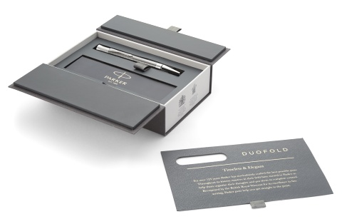     Parker Duofold Prestige Centennial K308, Ruthenium Chiselled CT