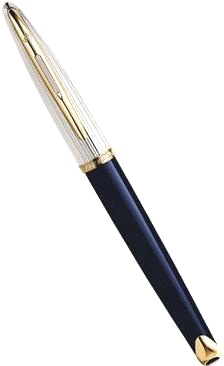 Перьевая ручка Waterman Carene DeLuxe, Blue GT (Перо F)