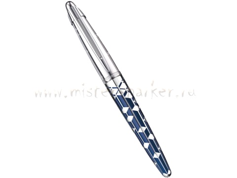 Перьевая ручка Waterman Edson 125, Blue Silver