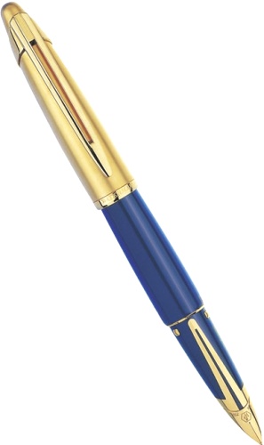 Перьевая ручка Waterman Edson, Sapphire Blue (Перо F)