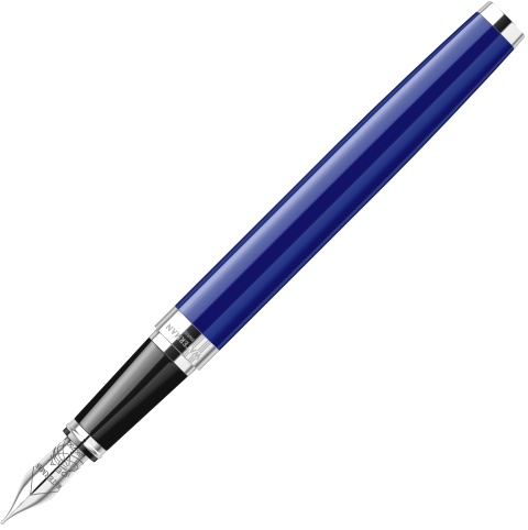 Перьевая ручка Waterman Exception Slim, Blue Lacquer ST (Перо F)