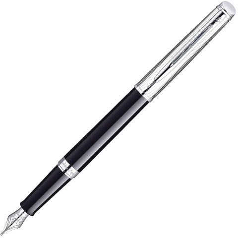 Перьевая ручка Waterman Hemisphere Deluxe, Black CT (перо F)