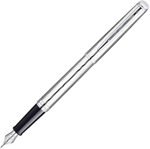 Перьевая ручка Waterman Hemisphere Deluxe, Metal CT (перо F)