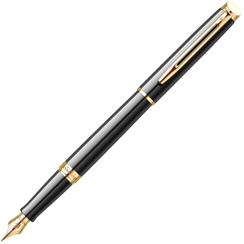 Перьевая ручка Waterman Hemisphere Essential, Mars Black GT (перо F)