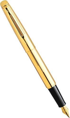 Перьевая ручка Waterman Hemisphere, Golden Shine (Перо F)