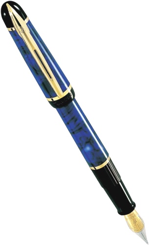 Перьевая ручка Waterman Phileas, Marbled Blue GT
