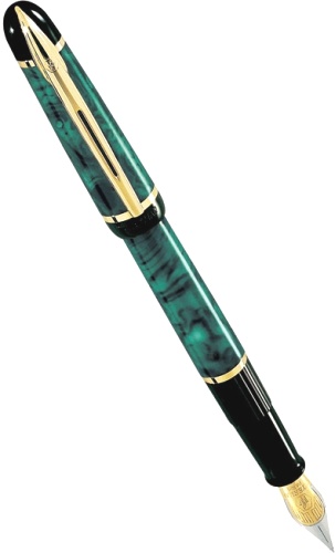 Перьевая ручка Waterman Phileas, Marbled Green GT