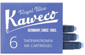  Картриджи с чернилами (6 шт) для перьевой ручки Kaweco Royal Blue