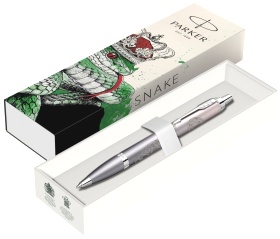 Ручка шариковая Parker IM Rituals SNAKE Limited Edition K331, Grey Gradient CT