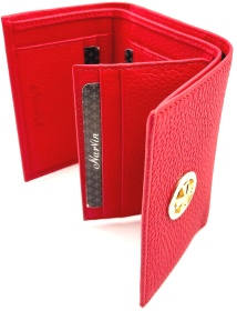  Кошелек бумажник маленький Narvin Polo Red