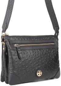  Сумка клатч Narvin Ostrich Black
