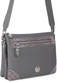  Сумка клатч Narvin Polo Grey / Croco