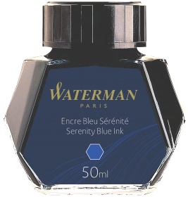 Флакон с синими чернилами для перьевой ручки Waterman