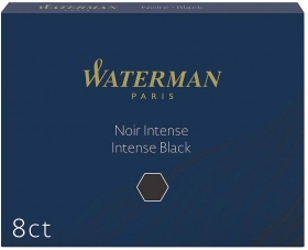 Стандартные картриджи с черными чернилами для перьевой ручки Waterman, Intense Black