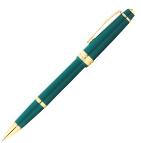 - Cross Bailey Light Polished, Green Resin and Gold Tone