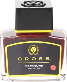 Флакон с красными чернилами для перьевых ручек Cross
