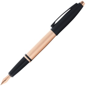   Cross Calais Brushed Rose Gold Plate and Black Lacquer,  M