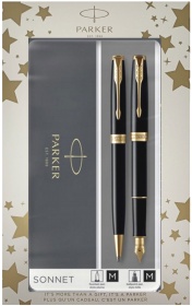   Parker 2022:  +   Parker Sonnet Core FK530, Lacquer Deep Black GT