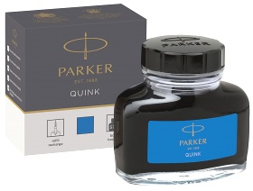 Флакон с синими чернилами для перьевых ручек Parker, Bottle Quink Z13