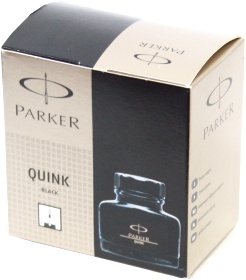 Флакон с смываемыми черными (Washable Black) чернилами для перьевых ручек Parker Quink, Z13