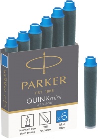  Картриджи MINI Z17 с синими чернилами для перьевой ручки Parker