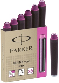 Картриджи Z17 с розовыми чернилами для перьевой ручки Parker MINI