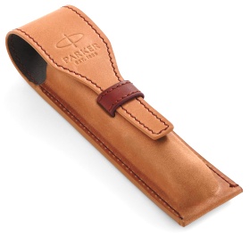  Кожаный чехол Parker для одной ручки, Brown