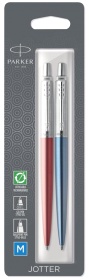  Parker Jotter Duo:   Kensington Red CT    Royal Blue CT