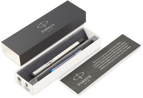  Ручка перьевая Parker Vector Standard F03, Stainless Steel CT (Перо F)