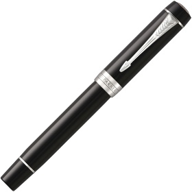  Перьевая ручка Parker Duofold Classic Centennial F77, Black CT (Перо F)