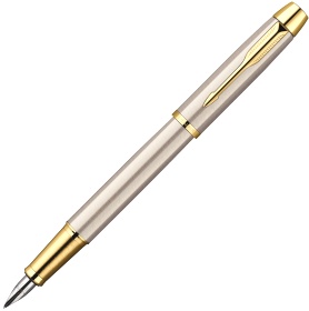Перьевая ручка Parker I.M. Metal F223, Brushed Metal GT (перо F)