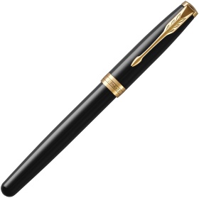  Перьевая ручка Parker Sonnet Core F530, Lacquer Deep Black GT (Перо F)