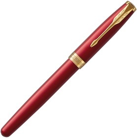  Перьевая ручка Parker Sonnet Core F539, Lacquer Intense Red GT (Перо F)