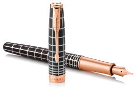  Перьевая ручка Parker Sonnet Core Masculine F531, Chiselled Brown PGT (Перо F)