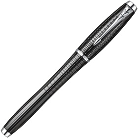 Перьевая ручка Parker Urban Premium F204, Ebony Metal Chiselled CT