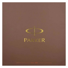 Подарочная коробка с синим флаконом чернил Parker и местом для ручки