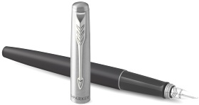  Ручка перьевая Parker Jotter Core F63, Satin Black CT (Перо M)