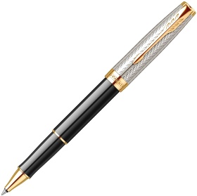  - Parker Sonnet Royal Fougere SE19, Black & Chiselled Silver GT