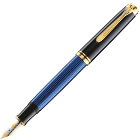    Pelikan Souveraen M 400, Black and Blue GT ( M)