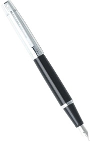   Sheaffer 300, Chrome Cap / Black Barrel Chrome CT ( F)