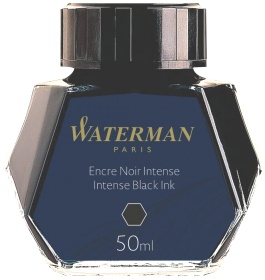 Флакон с черными чернилами для перьевой ручки Waterman