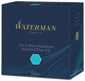  Флакон с голубыми чернилами для перьевых ручек Waterman, Inspired Blue
