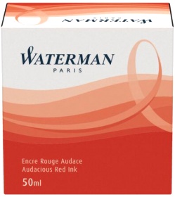 Флакон с красными чернилами для перьевой ручки Waterman, Audacious Red