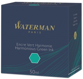 Флакон с зелеными чернилами для перьевой ручки Waterman, Harmonius Green