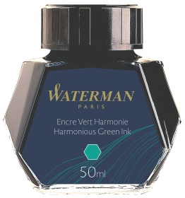 Флакон с зелеными чернилами для перьевой ручки Waterman, Harmonius Green