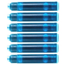 Картриджи MINI Южное море для перьевой ручки Waterman, South See Blue