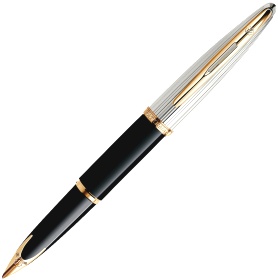 Перьевая ручка Waterman Carene DeLuxe, Black GT (перо F)