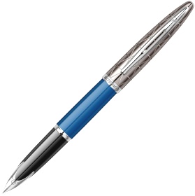   Waterman Carene Deluxe, Obsession Blue Lacquer / Gunmetal ( F)