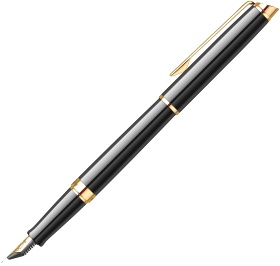 Перьевая ручка Waterman Hemisphere Essential, Mars Black GT (перо F)